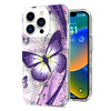 Butterfly Series Dual Layer Transparent Hybrid Case for iPhone 15 Pro