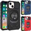 VALUE 3-PACK Military Grade Robotic Series Hybrid Case with Ring Grip for iPhone 15 Plus - Black Blue Red