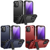 VALUE 3-PACK TUFF Hybrid Armor Case with Kickstand for iPhone 15 - Black Blue Red