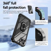 Tough Shield Snap-on Transparent Case with Ring Grip for iPhone 15