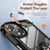 Tough Shield Snap-on Transparent Case with Ring Grip for iPhone 15