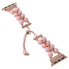 Pearl and Diamond Bracelet Band for Apple Watch 42mm / 41mm / 40mm - Candy Pink