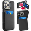 Flap Leather Wallet Fusion Case for iPhone 16 Pro Max - Black