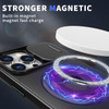 Military Grade MagSafe Case with Ring Holder Kickstand and Privacy Camera Lens Cover for iPhone 16 Pro Max - Black