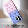 Floral Joy Diamond Crystal TPU Case for iPhone 15 Pro Max - Light Blue Pink