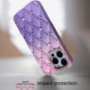 Floral Joy Diamond Crystal TPU Case for iPhone 15 Pro Max - Light Pink Purple