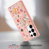 Butterfly Ornaments Diamond Hybrid Case for Samsung Galaxy S25 Ultra - Pink