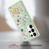 Butterfly Ornaments Diamond Hybrid Case for Samsung Galaxy S25 Ultra - Teal