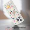 Butterfly Ornaments Diamond Hybrid Case for iPhone 16 Pro - White