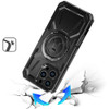 Military Grade MagSafe Hybrid Armor Case with Rotating Kickstand for iPhone 16 Pro - Black