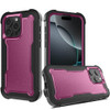 Military Grade TUFF Extreme Hybrid Armor Case for iPhone 16 Pro Max - Burgundy