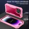 Military Grade TUFF Extreme Hybrid Armor Case for iPhone 16 Pro Max - Hot Pink