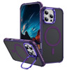 InFrame Series Shatterproof MagSafe Case with Camera Ring Stand for iPhone 16 Pro Max - Purple