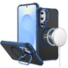 InFrame Series Shatterproof MagSafe Case with Camera Ring Stand for Samsung Galaxy S25 / S24 - Blue