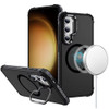 InFrame Series Shatterproof MagSafe Case with Camera Ring Stand for Samsung Galaxy S23 - Black