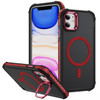 InFrame Series Shatterproof MagSafe Case with Camera Ring Stand for iPhone 11 - Red