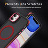 InFrame Series Shatterproof MagSafe Case with Camera Ring Stand for iPhone 11 - Red