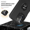 Military Grade 360 Rotating Ring Grip Hybrid Case for Motorola Moto G Stylus 2025 - Black