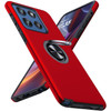 Military Grade 360 Rotating Ring Grip Hybrid Case for Motorola Moto G Stylus 2025 - Red