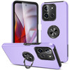 Military Grade 360 Rotating Ring Grip Hybrid Case for Motorola Moto G Stylus 2025 - Purple