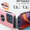 Military Grade 360 Rotating Ring Grip Hybrid Case for Motorola Moto G Stylus 2025 - Pink