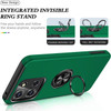 Military Grade 360 Rotating Ring Grip Hybrid Case for Motorola Moto G Stylus 2025 - Green