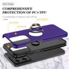 Military Grade 360 Rotating Ring Grip Hybrid Case for Motorola Moto G Stylus 2025 - Dark Purple