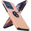 Military Grade 360 Rotating Ring Grip Hybrid Case for Motorola Moto G Stylus 2025 - Rose Gold