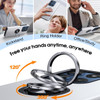 Military Grade 360 Rotating Ring Grip Hybrid Case for Motorola Moto G Stylus 2025 - Silver