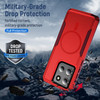Military Grade TUFF Hybrid Armor Case with MagSafe for Motorola Moto G Stylus 2025 - Red