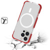 MagSafe Transparent Protective Bumper Case for iPhone 16 Pro Max - Red