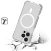 MagSafe Transparent Protective Bumper Case for iPhone 16 Pro Max - White