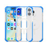 MagSafe Transparent Protective Bumper Case for iPhone 16 Pro - Blue