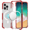 MagSafe Transparent Protective Bumper Case for iPhone 16 Pro - Red