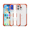 MagSafe Transparent Protective Bumper Case for iPhone 16 Pro - Red