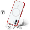 MagSafe Transparent Protective Bumper Case for iPhone 16 Plus - Red