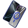 Dazzle Series MagSafe Hybrid Case with Kickstand Ring Holder for iPhone 16 Pro - Blue