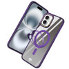 Dazzle Series MagSafe Hybrid Case with Kickstand Ring Holder for iPhone 16 Plus - Purple