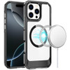 HD Crystal Transparent MagSafe Case for iPhone 16 Pro - Black