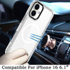 HD Crystal Transparent MagSafe Case for iPhone 16 - Clear