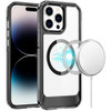 HD Crystal Transparent MagSafe Case for iPhone 14 Pro Max - Black