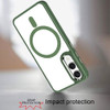 Perfect Crystal Clear MagSafe Case for Samsung Galaxy S25 Edge - Green