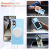 Shade Series Hybrid Case with Magnetic MagSafe Ring for Samsung Galaxy S25 Edge - Blue
