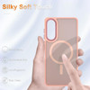 Shade Series Hybrid Case with Magnetic MagSafe Ring for Samsung Galaxy S25 Edge - Pink