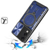 Superior Series Hybrid Case with MagSafe Magnetic Ring Stand and Camera Lens Cover for Samsung Galaxy S25 Edge - Blue
