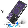 Superior Series Hybrid Case with MagSafe Magnetic Ring Stand and Camera Lens Cover for Samsung Galaxy S25 Edge - Purple