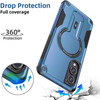 Military Grade HD Armor MagSafe Case with Kickstand for Samsung Galaxy S25 Edge - Blue