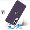 360 Rotating Ring Grip Hybrid Case for Samsung Galaxy S25 Edge - Dark Purple