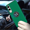360 Rotating Ring Grip Hybrid Case for Samsung Galaxy S25 Edge - Green