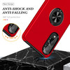 360 Rotating Ring Grip Hybrid Case for Samsung Galaxy S25 Edge - Red